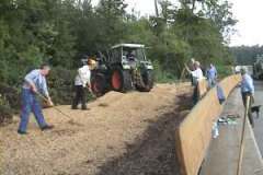 Trockenstellen der Bank am 21.05.2005